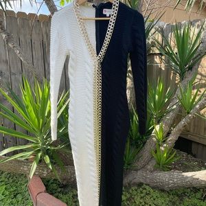 Yin Yang Knitted Chain Dress